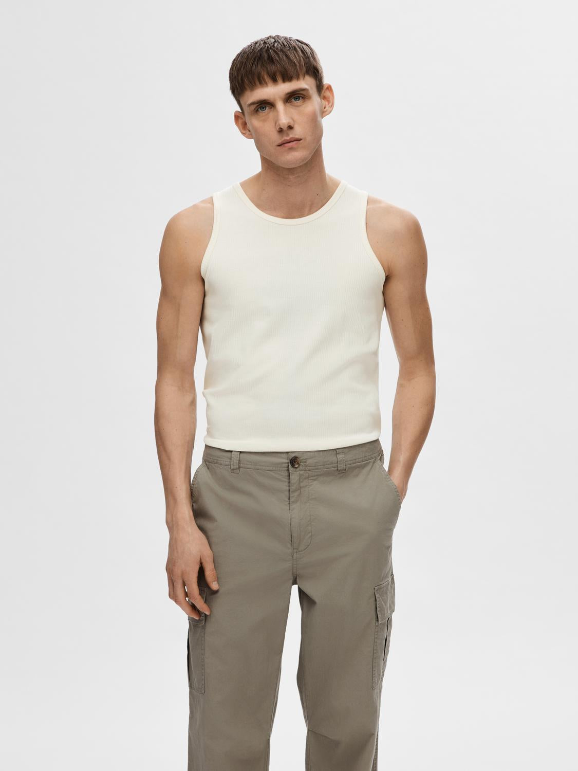 Spencer Tank Top - Hvit/ Egret